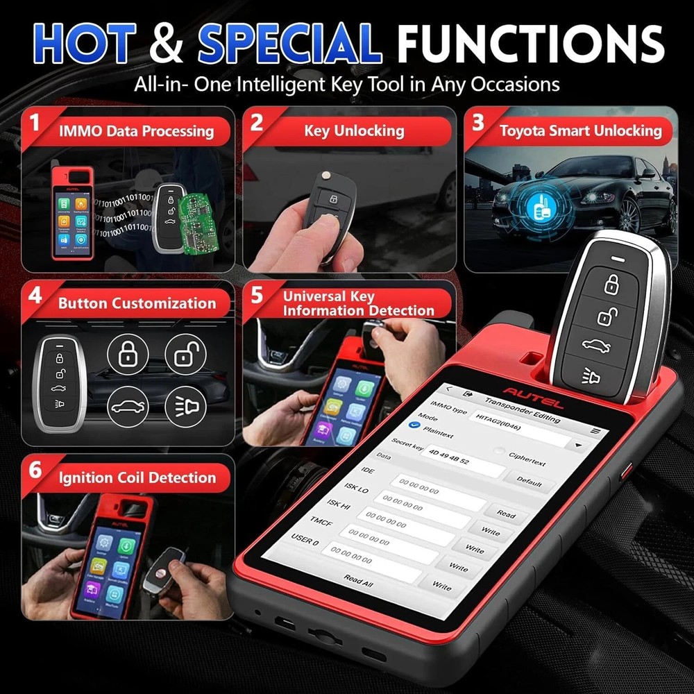 Autel MaxiIM KM100 KM100E KM100X Key Fob Programming Tool Programmer Immobilizer