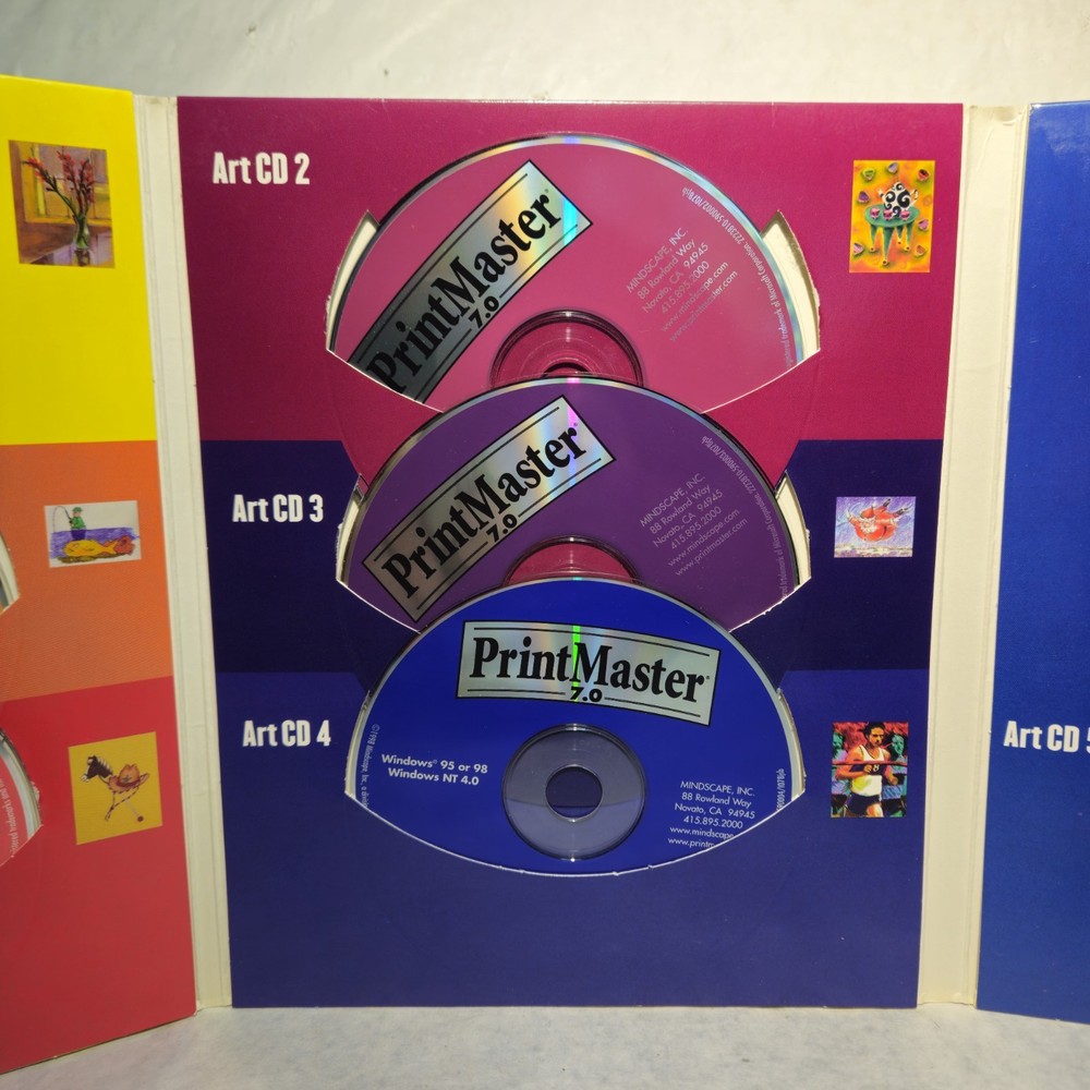 PrintMaster Premier 7.0 • Windows Graphics Desktop Publishing Software • 1998