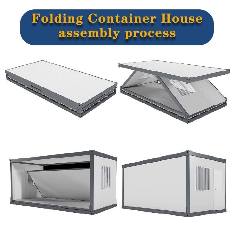 Foldable Container Office Prefab Folding Mobile Home Field Container House20ft