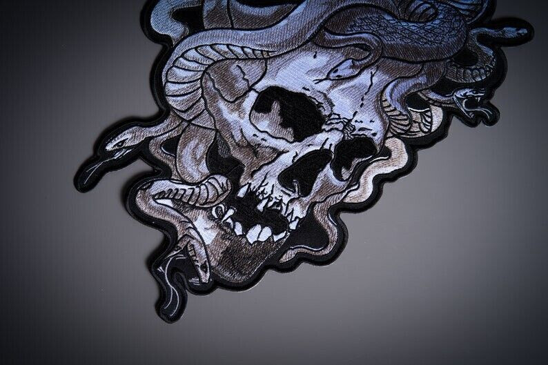 BEAR Large Back Patch for custom biker vest