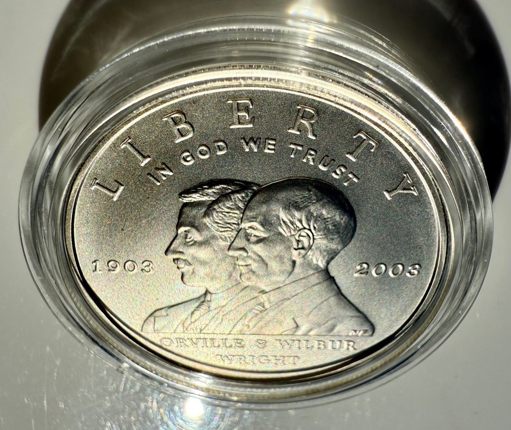 2003 First Flight Centennial Commemorative Uncirculated Silver Dollar