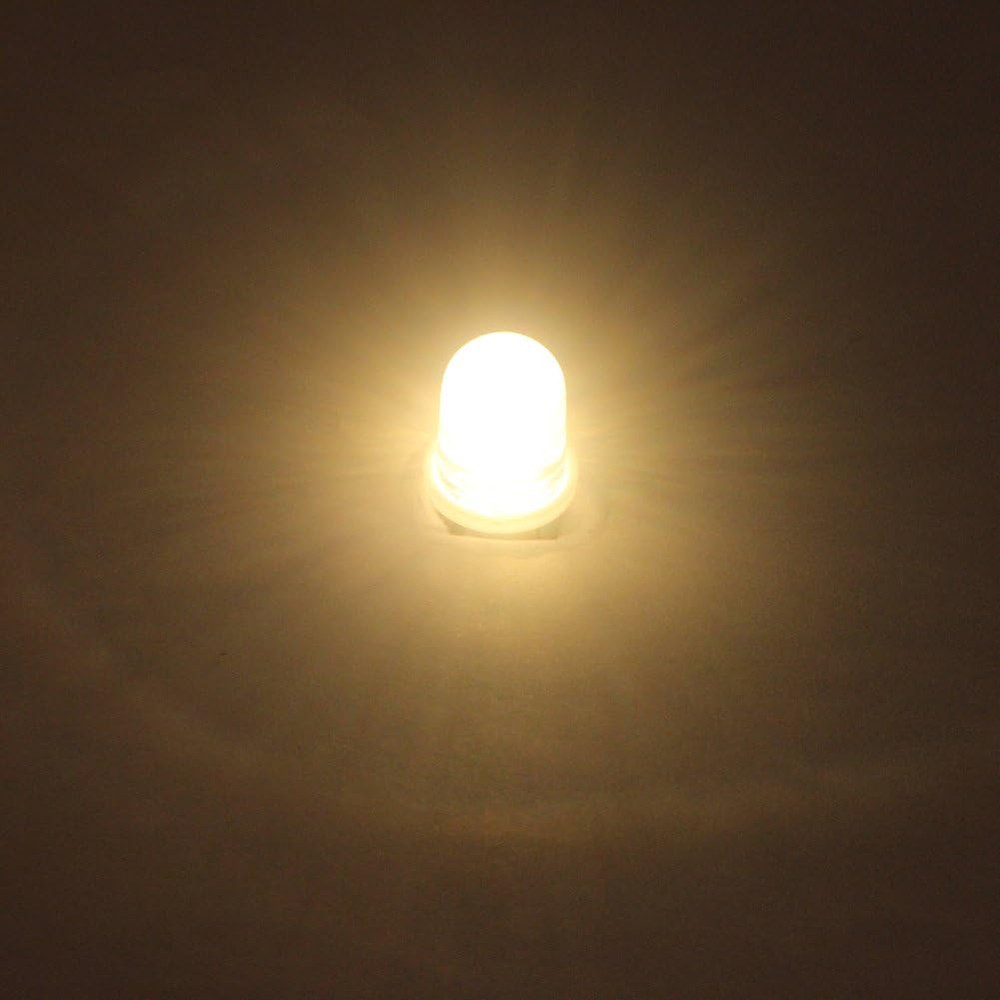 10Pcs E10 Screw DC12V Warm White Spot Led Bulb Light Lamps +10Pcs E10 Base (DC12