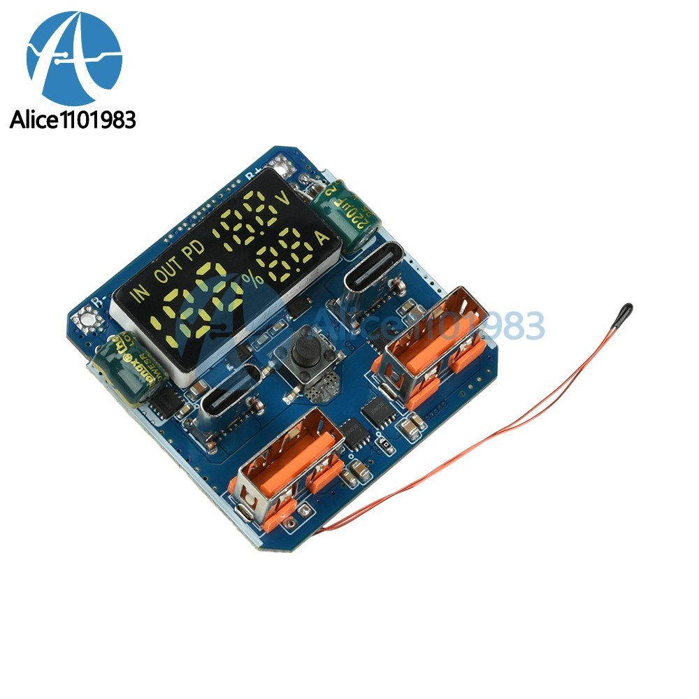 4S PD 100W Bidirectional Fast Charging Module Buck-Boost 20V 5A with Display