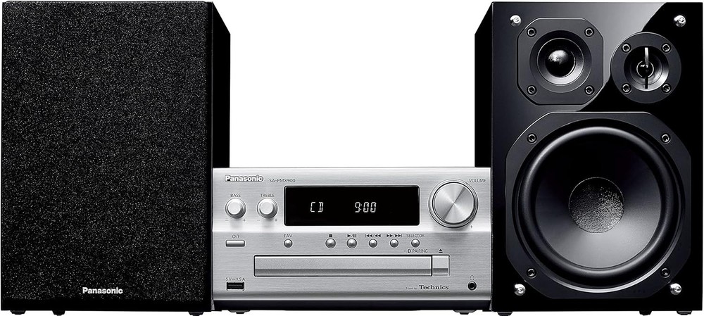Panasonic SC-PMX900-S CD Stereo System Bluetooth High Resolution USB-DAC Silver