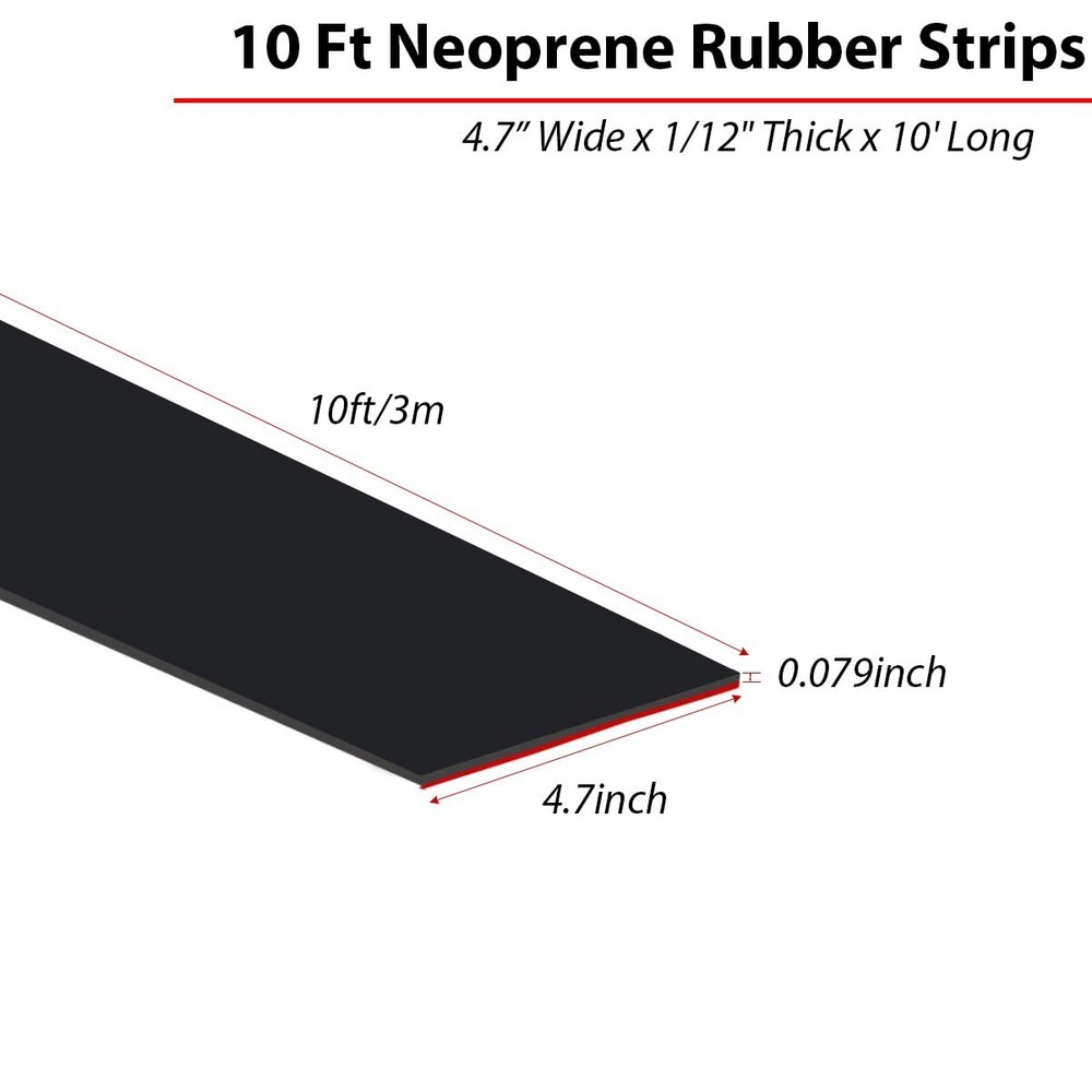 Neoprene Rubber Strips Self Adhesive Solid Rubber Sheets Rolls & Strips for S...