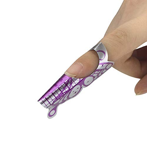 100Pcs Nail Forms Acrylic Extension Guide Sticker Butterfly