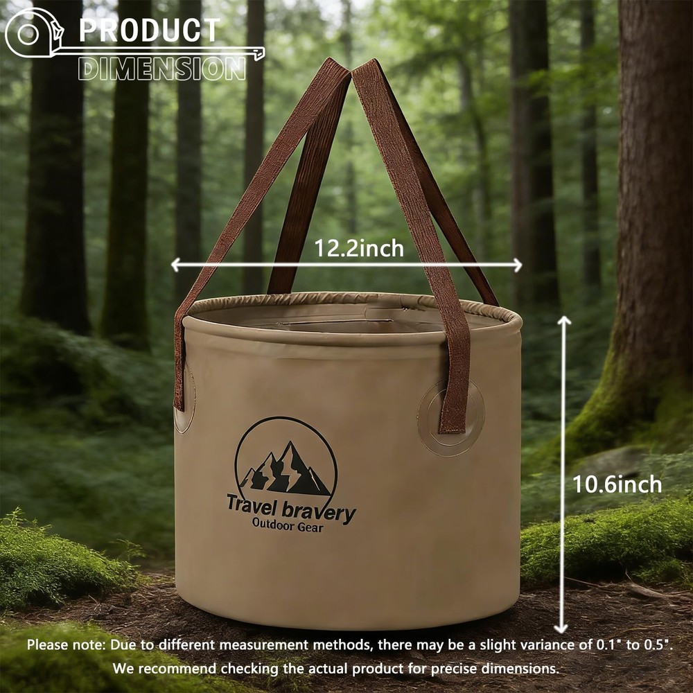 Portable Foldable Water Basin, Outdoor Camping Folding Bucket, Multi-Function...