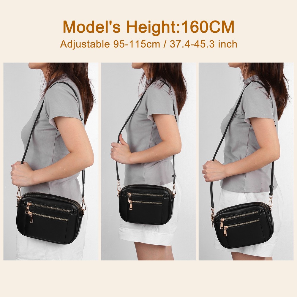 Leather Adjustable Replacement Bag Strap, Forest Green, Black Buckle, 1 Set