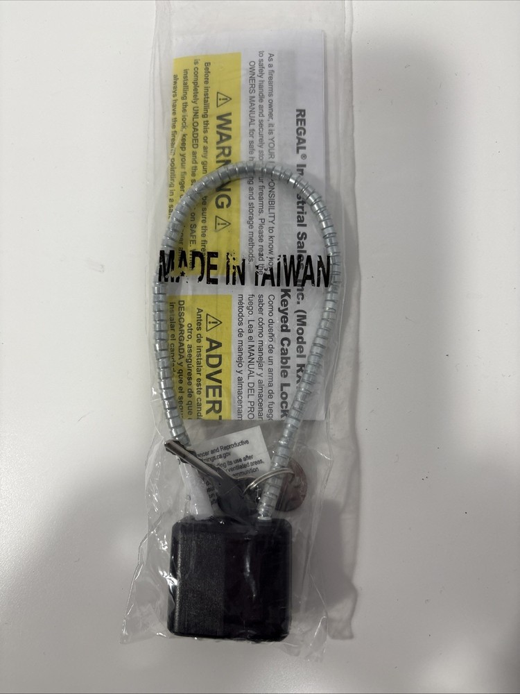 Keyed Cable Gun Locks, Short.