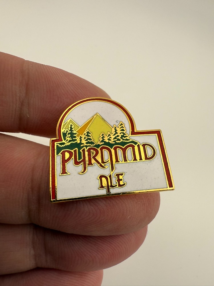 Vintage Pyramid Ale Logo Pin *marks*