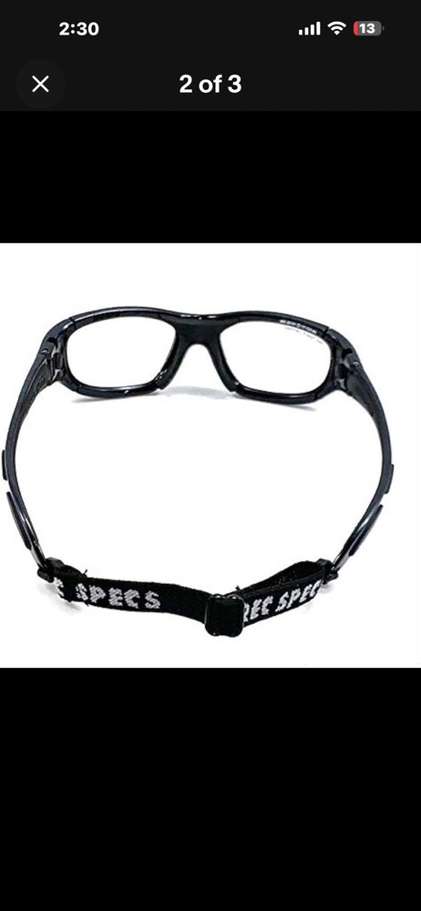 Rec Specs Liberty Protective Eyewear Strap With Snap In Attachment Adjustable