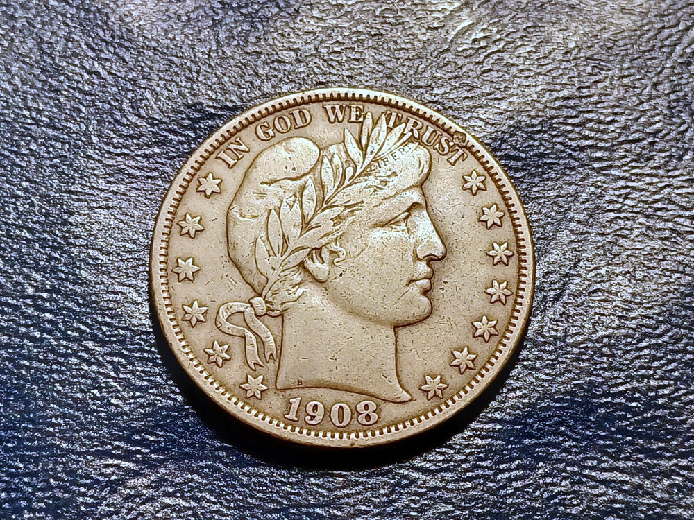 Choice VF 1908-O Barber Half Dollar