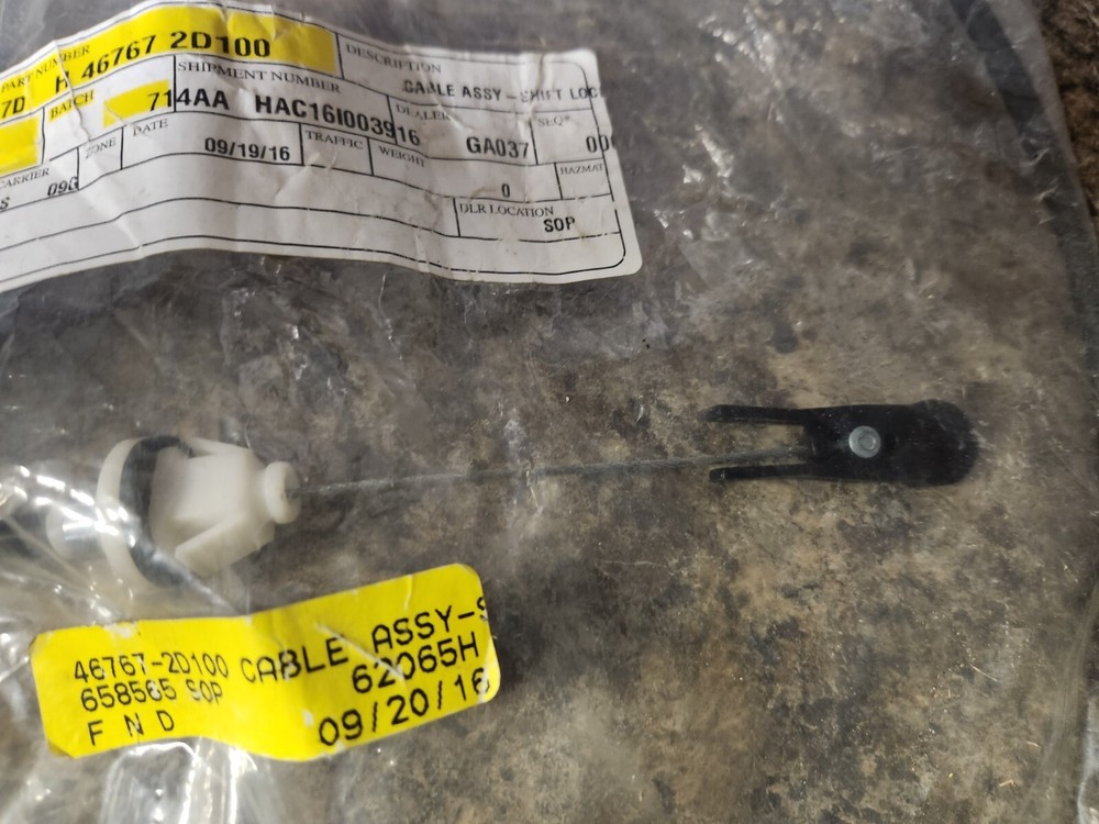 NEW Hyundai 46767-2D100 Shifter Shift Lock Cable Assembly 2000-2008