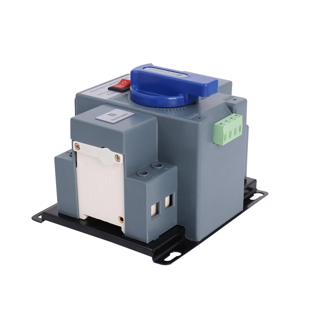 Dual Power Automatic Transfer Switch, 2P 63A 110V Generator Blue
