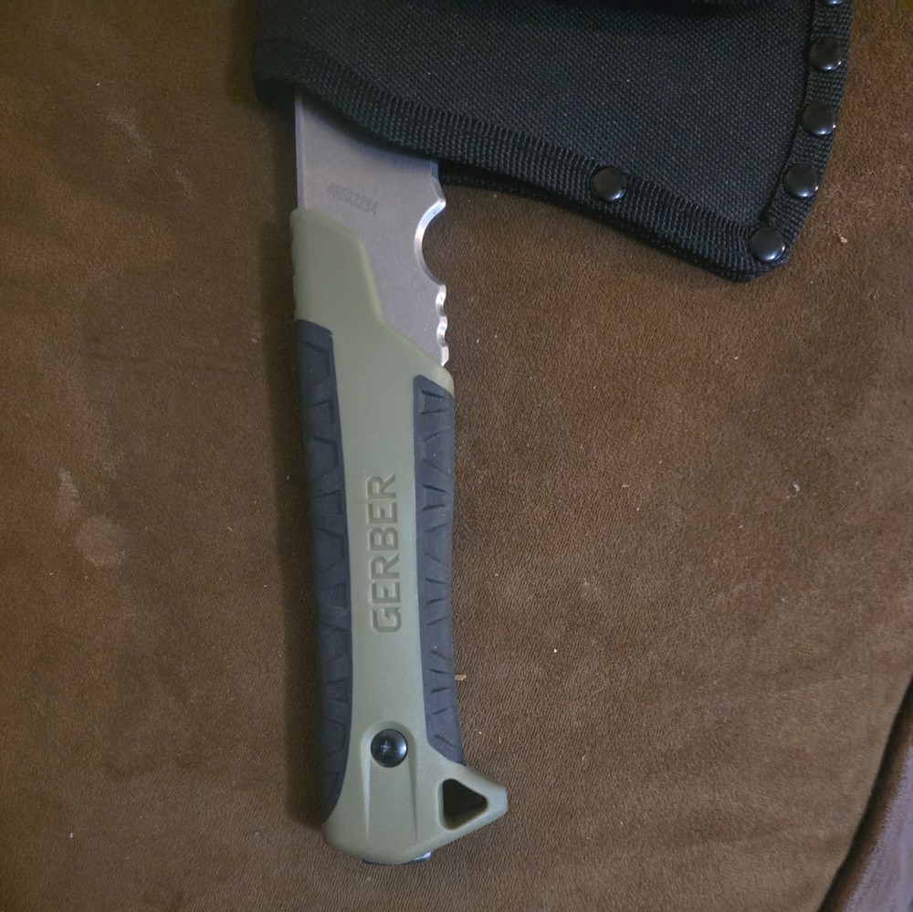 Gerber Pack Hatchet - with Sheath, Camping Hatchet, Sage Green
