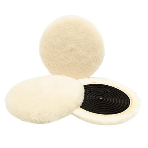 Wool Buffing Polishing Pads, 3Pcs 5 Inch () Cutting Pad, Wool 125mm