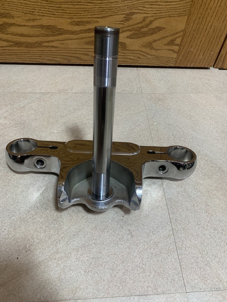 Chrome Triple Tree Bottom Clamp For Harley Davidson