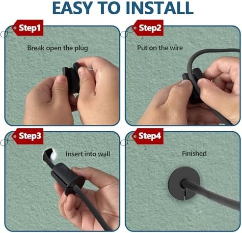 2 PCS 3/4" Wall Grommets for Starlink Cable Pass Through Routing Kit