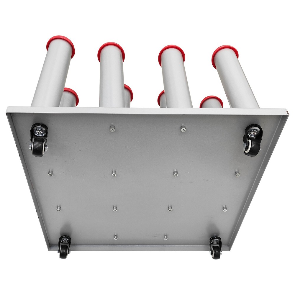 16 Roll Material Storage Rack with a Movable 4*4 Column Consumable Storage Rack