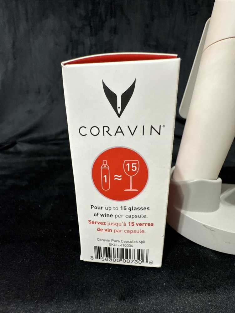 Coravin Model One 1 Wine Preservation System With 5 Coravin Pure Capsules