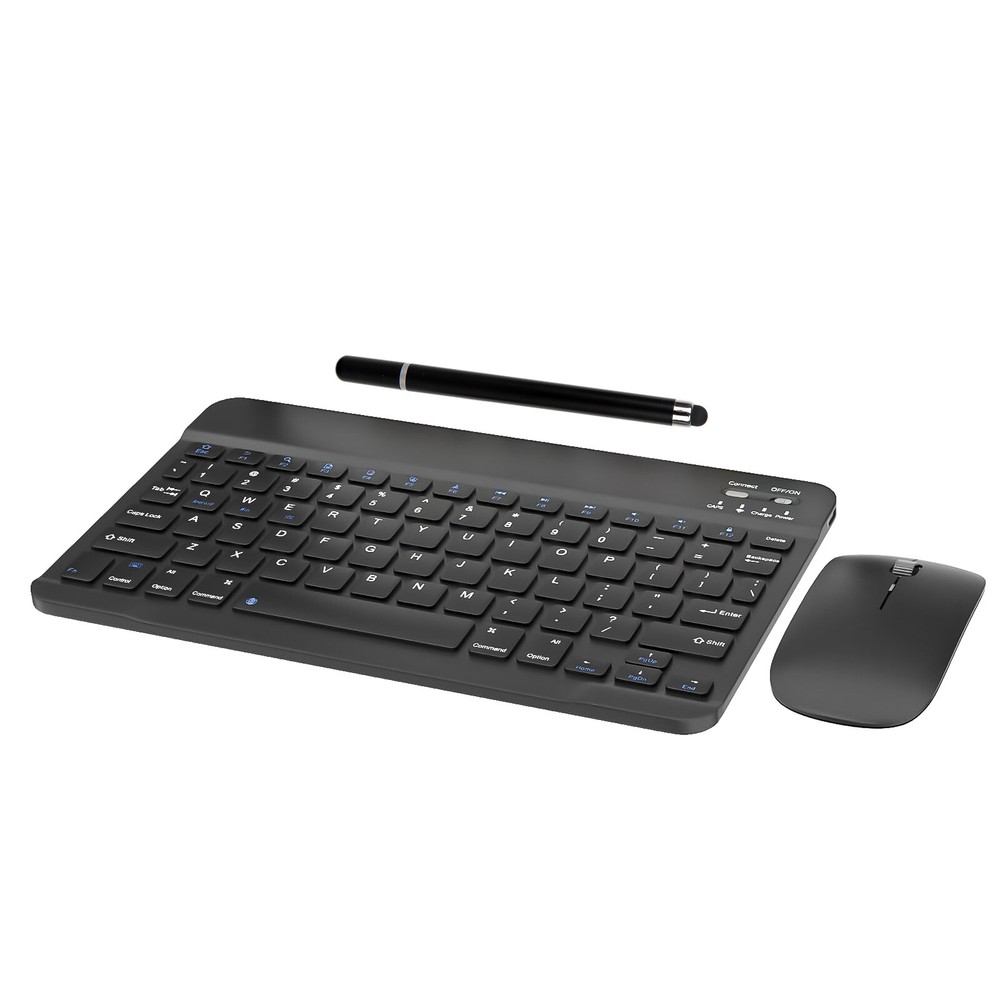 Bluetooth Keyboard and Mouse Combo Rechargeable Portable Wireless Keyboard Mouse
