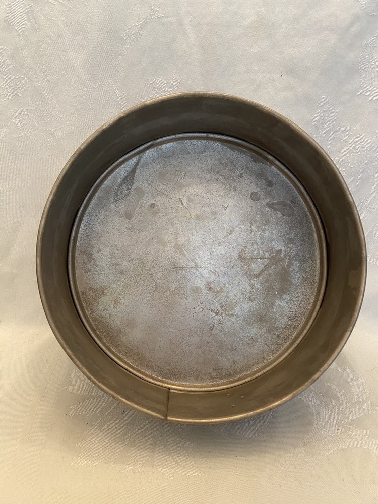 Vintage No Name Aluminum 10" SPRINGFORM Flat Insert 2 7/8" Deep