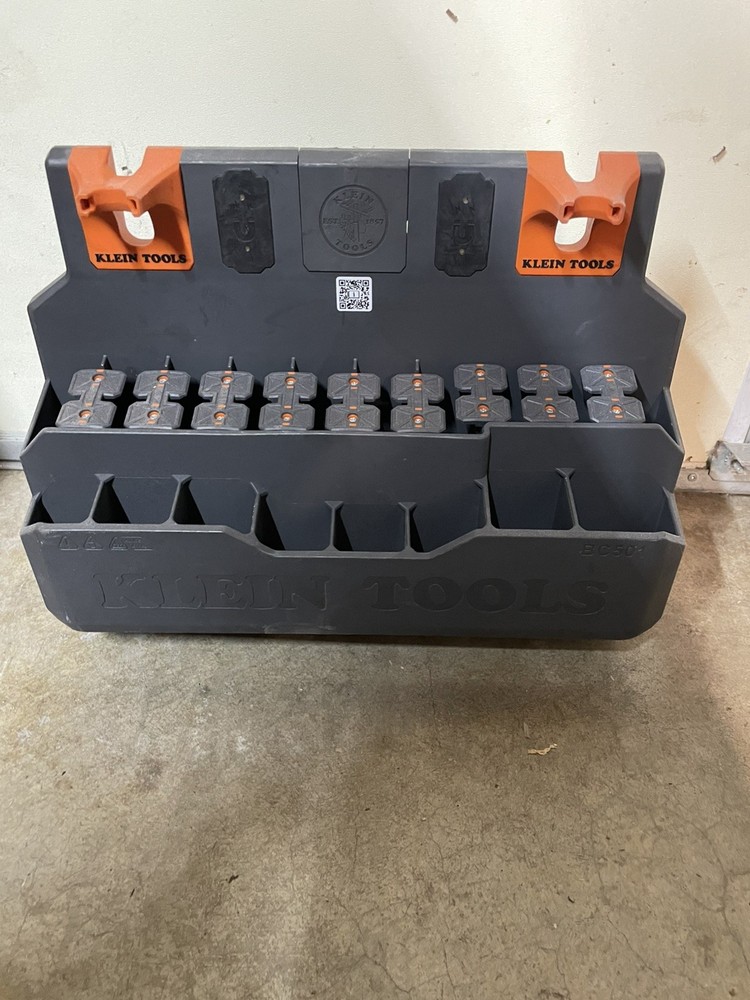 Klein Tools BC501S Hard Tool Storage Module S-Hook Bucket Work Center 18 Comp