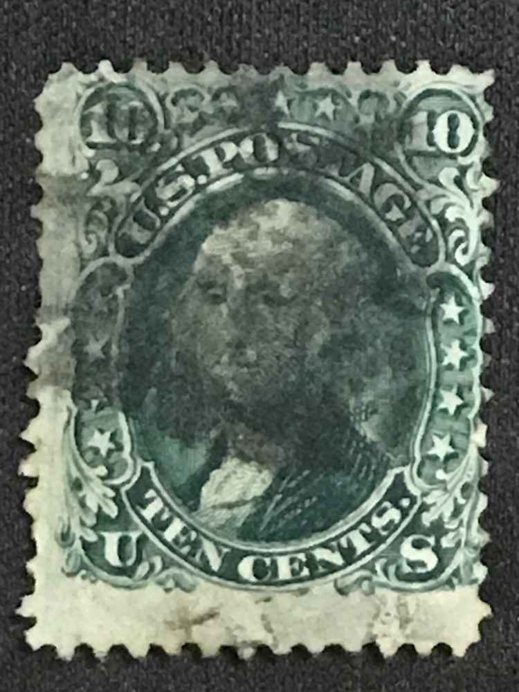 U.S. SC #68 Used Tiny Tear 1861