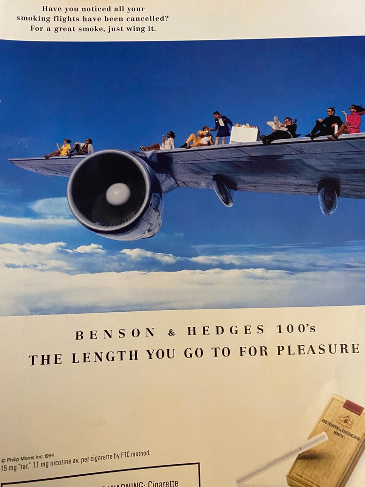 Benson and Hedges Cigarettes, Full Page Vintage Print Ad