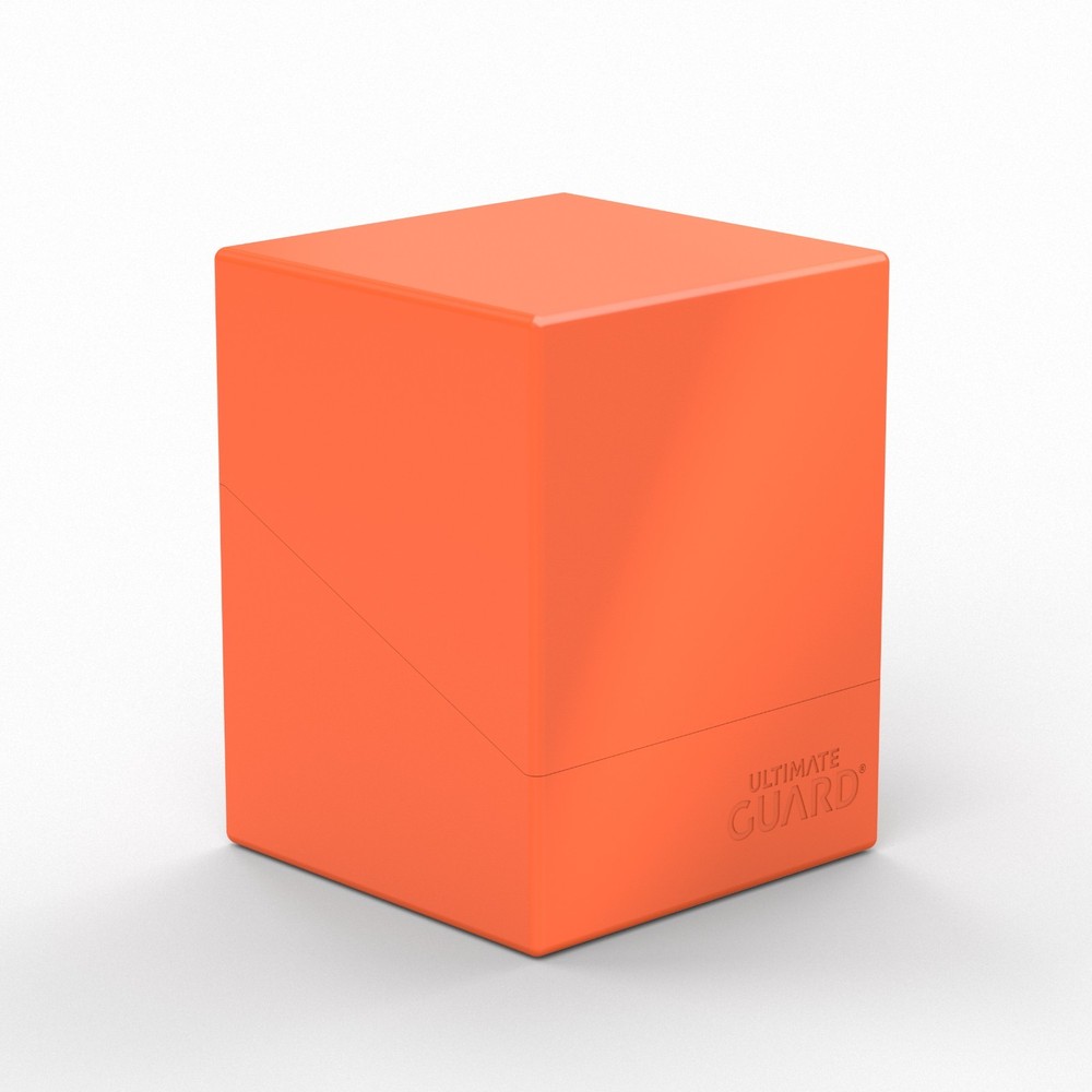 1 Ultimate Guard Solid Neon Orange Boulder 100+ Deck Box