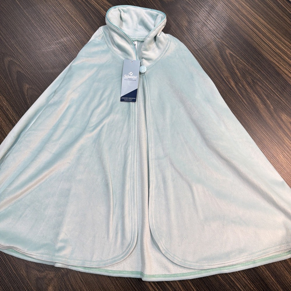 NWT Silverts Adaptive Assisted Dressing Cape Ice Blue