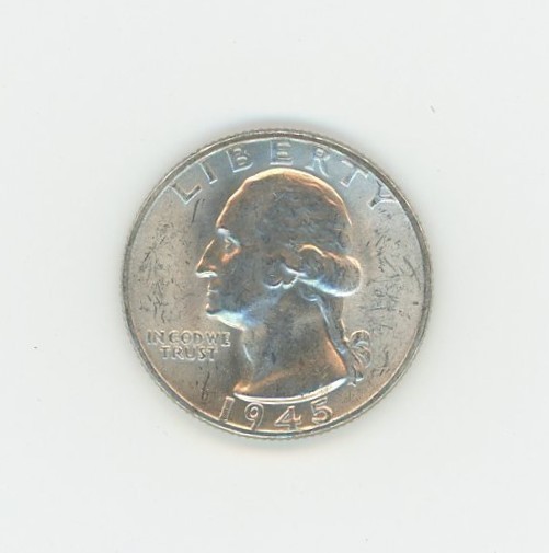 1945-P Washington Quarter  BU