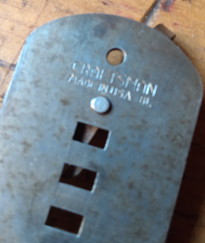CRAFTSMAN 1-5/8" block plane blade. SEE FULL DESCRIPTION.