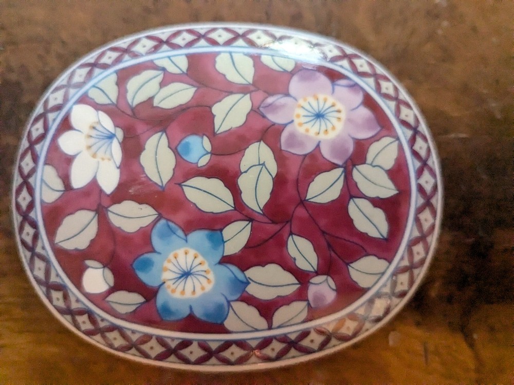 Vintage Otagiri "Rhapsody" Ceramic Trinket Box