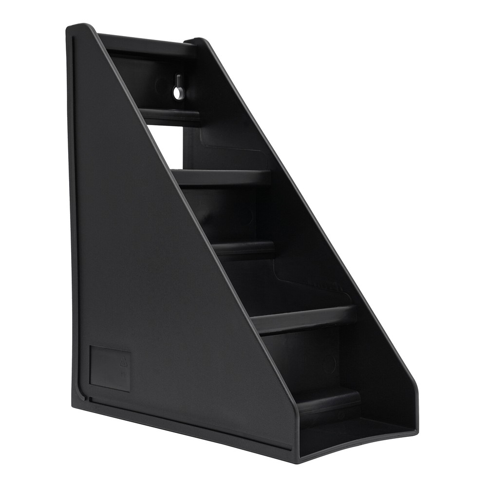 6-Compartment Condiment Organizer Bin - 3-Tier Storage for Coffee & More