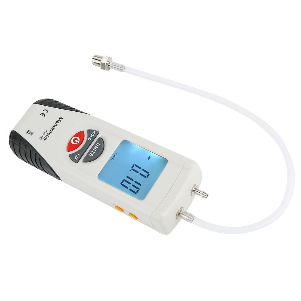 Digital Manometer Differential Gauge Pressure Meter 11 Selectable Units
