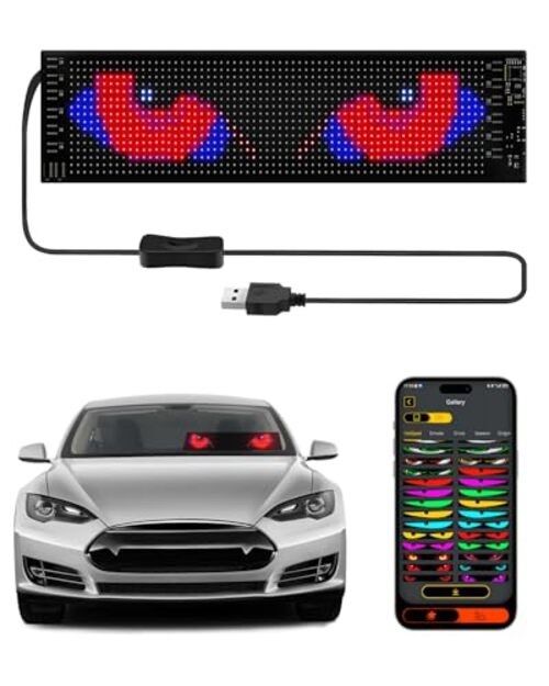 Devil Eyes Light for Windshield Car/Motorcycle/Golf Cart 1PCS-14"x4" 1PCS