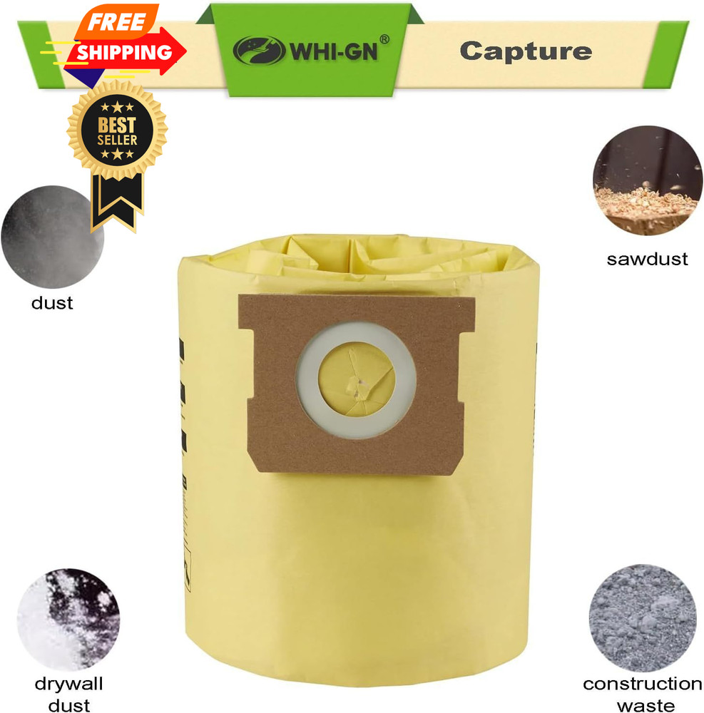 10 Pack 91964 Double Layer High Efficiency Replacement Filter 10 Pack, yellow