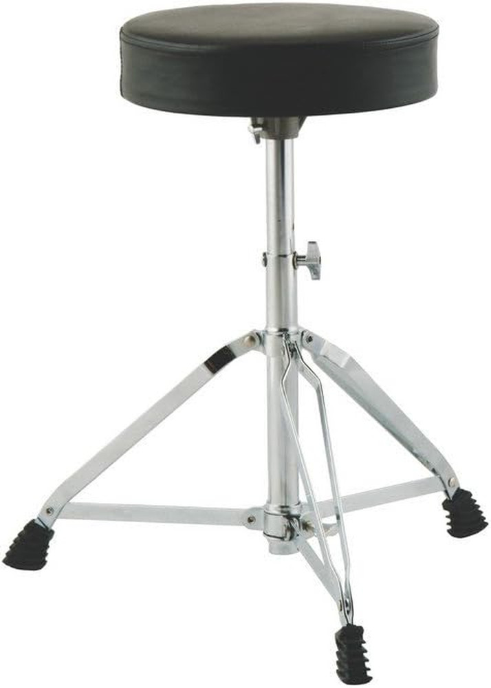 On-Stage MDT2 Drumfire Double-Braced Drum Throne, Chrome and Black