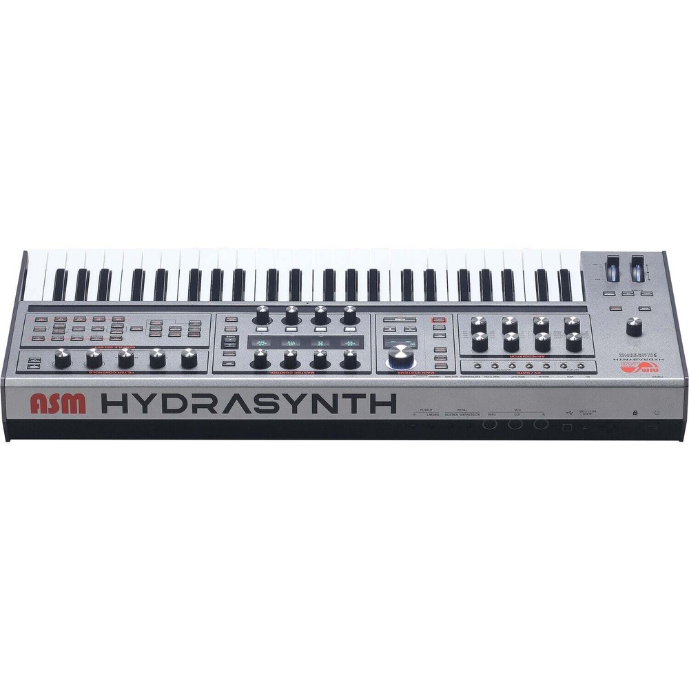 ASM Hydrasynth Keyboard 8-Voice Synthesizer - Limited-Edition Silver