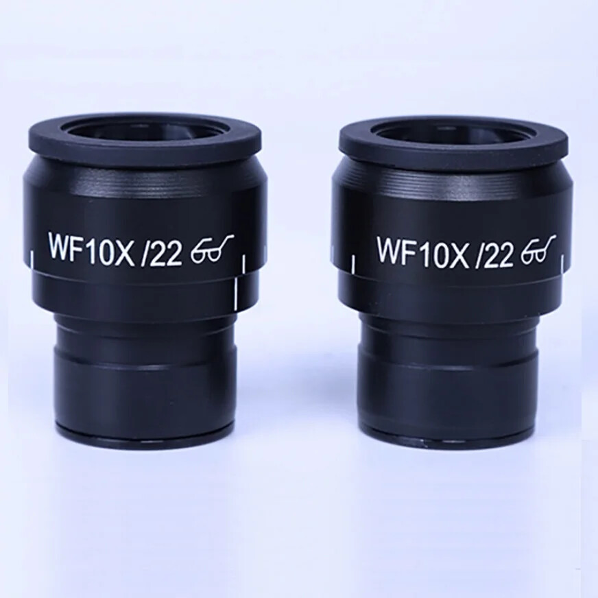 WF10X 22mm Binocular Stereo Microscope Eyepiece High Eyepoint Cocular Adjustable