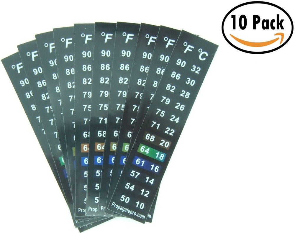 10 Stick On Thermometer Strip Adhesive Sticker Home Brewing Fermenting Aquarium