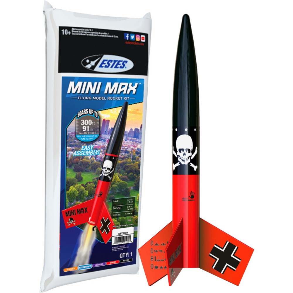 Estes 002100 Mini Der Red Max bag Kit