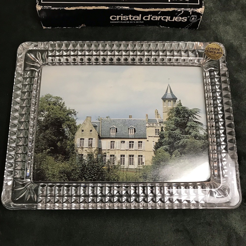 Vintage Crystal d'Arques Clear Crystal Photo Frame