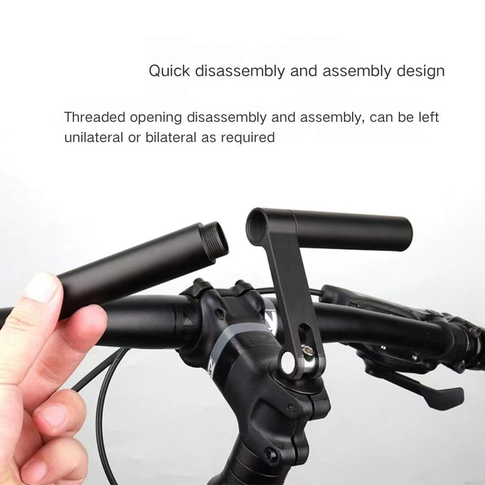 Bicycle Lengthen Aluminum Handlebar Bicycle Bar Mount Extension Extender Bracket