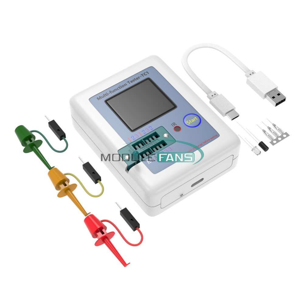 LCR-TC1 Transistor Tester Diode/Triode Capacitance Meter LCR ESR NPN MOSFET HOT