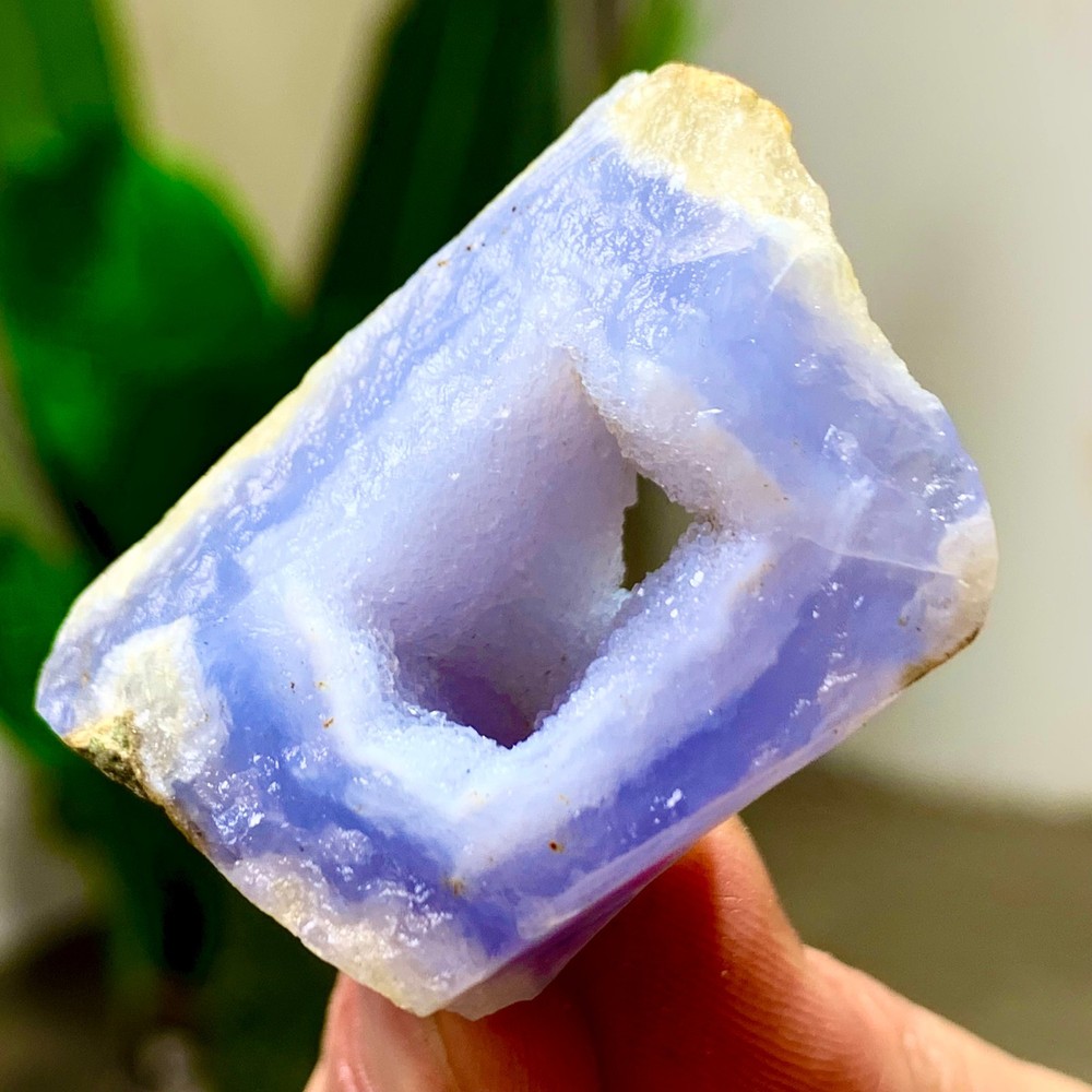 33GNatural Blue striped agate Crystal Chunks piece form Mineral Specimens