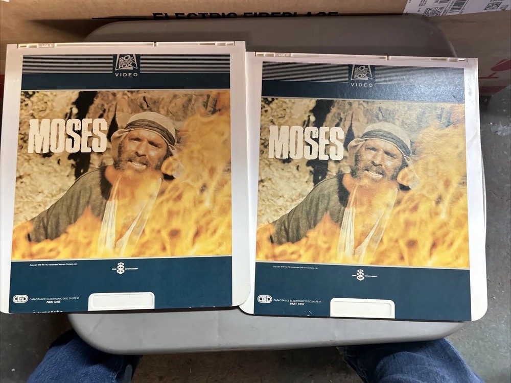 RCA SelectaVision CED Video Disk Moses With Burt Lancaster Part 1 &2