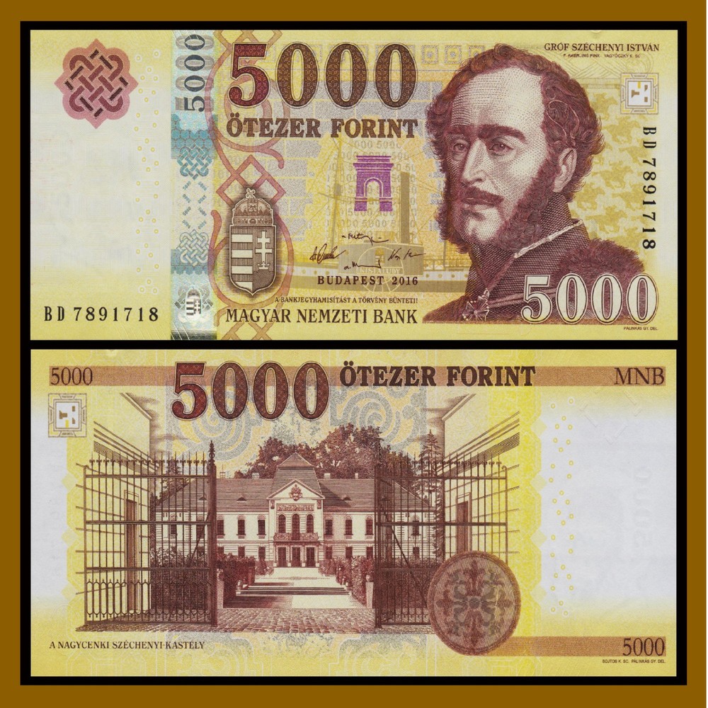 Hungary 5000 (5,000) Forint, 2016 P-New Unc