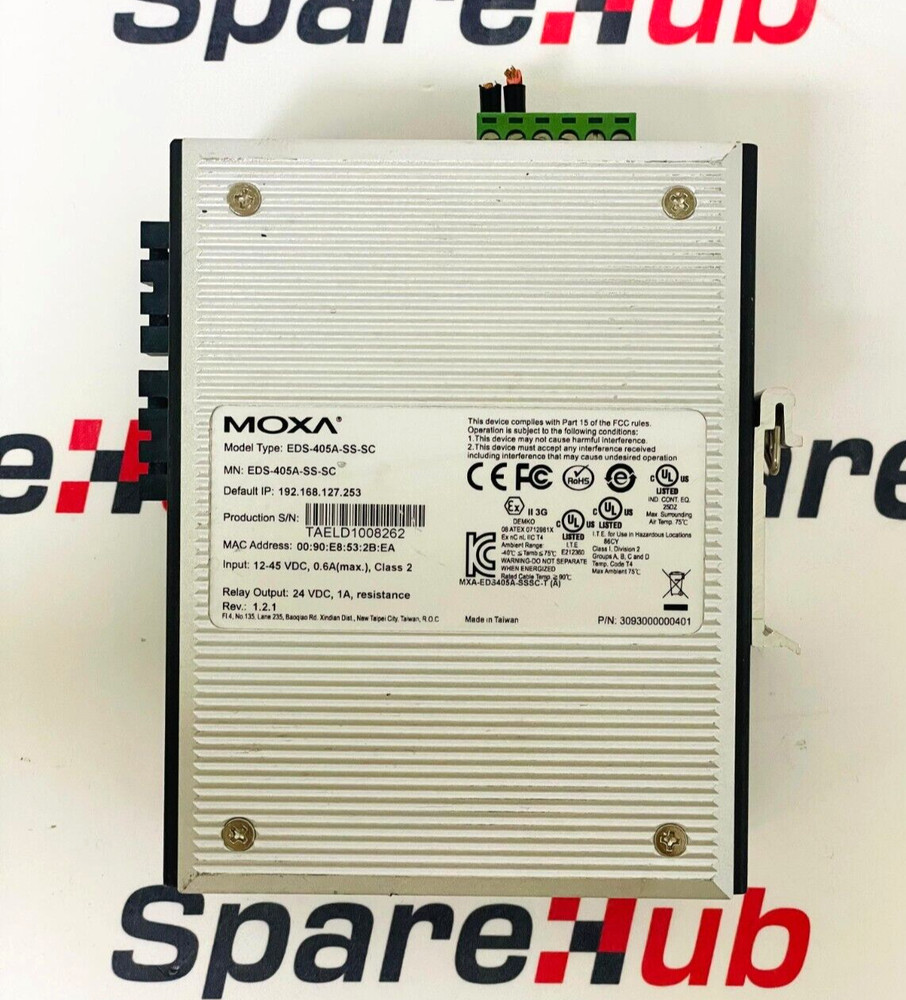MOXA EDS-405A-SS-SC Ethernet Switch